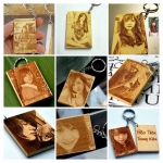 Móc Khóa Gỗ Khắc Hình Chân Dung Giá Rẻ