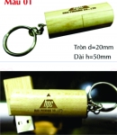 USB GỖ HÌNH TRỤ KG2